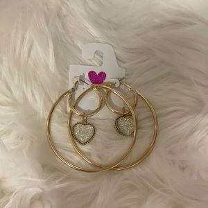 Gold hoop earrings